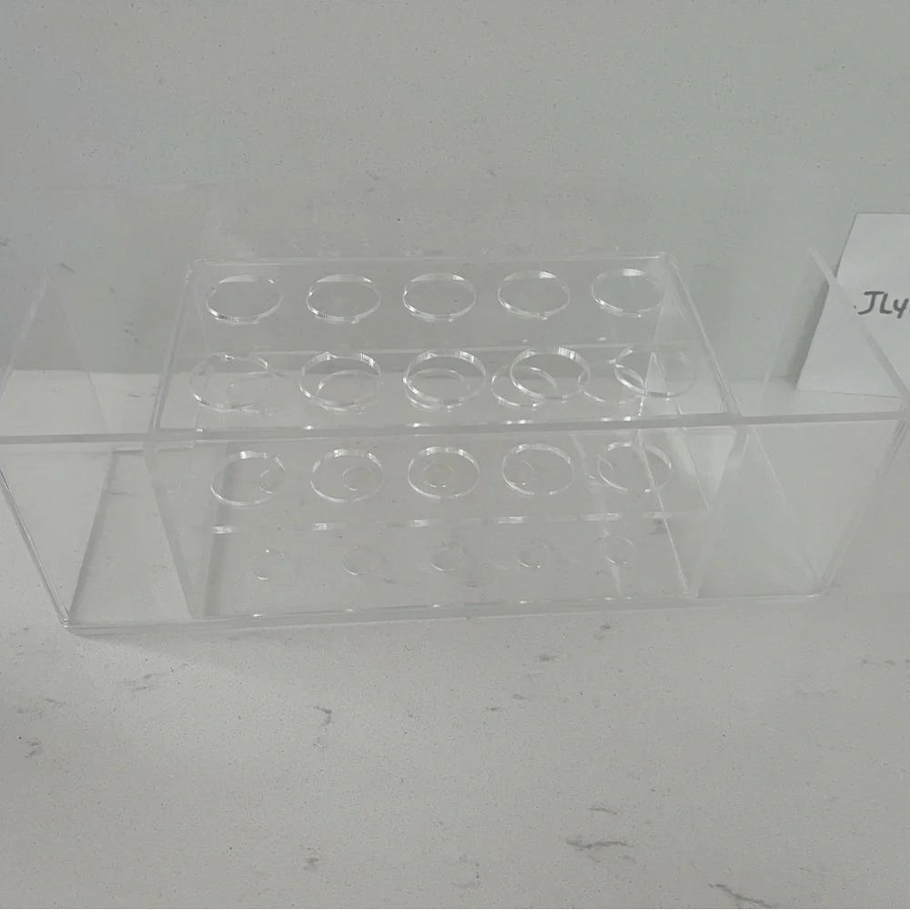 New Clear Makeup Brush Holder, Acrylic Cosmetic Brushes Storage with slots new